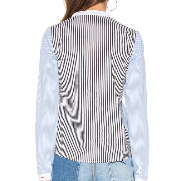 Bailey 44 Blue Striped Button Down Shirt - Picture 6 of 8